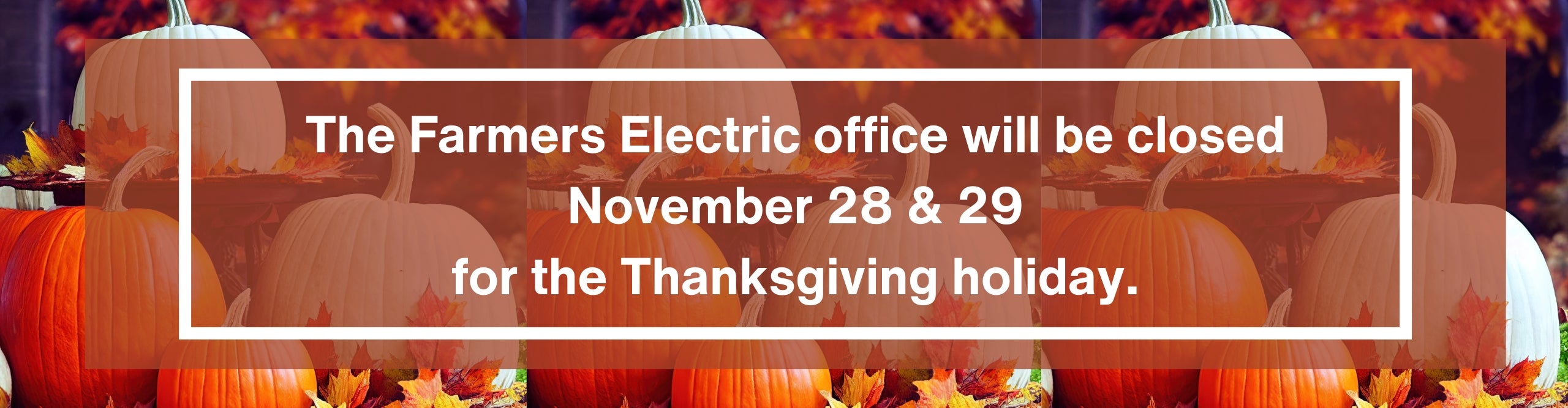 November office closures