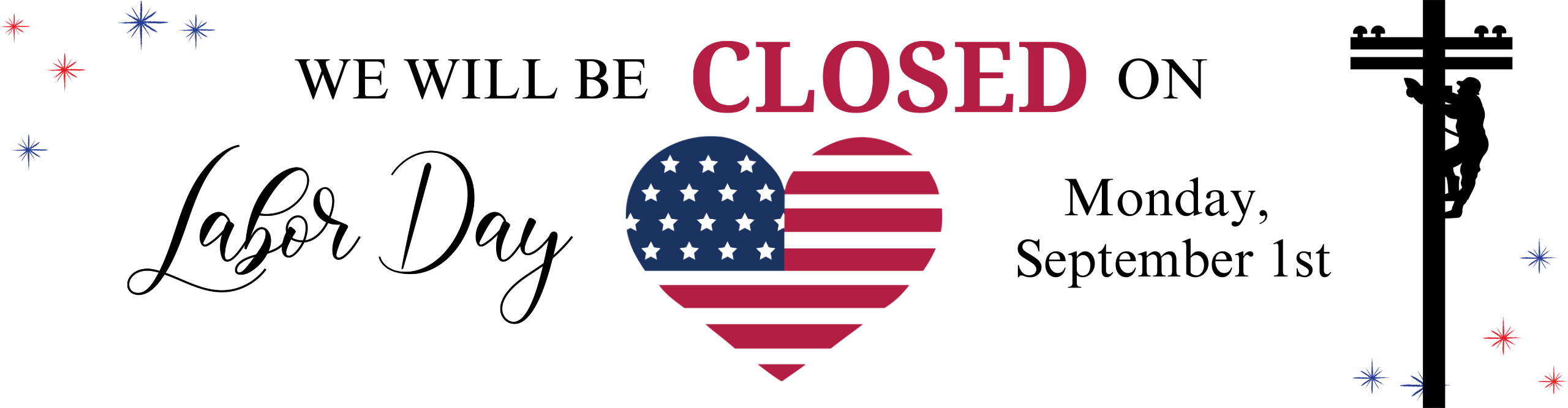 Office closed on Labor Day