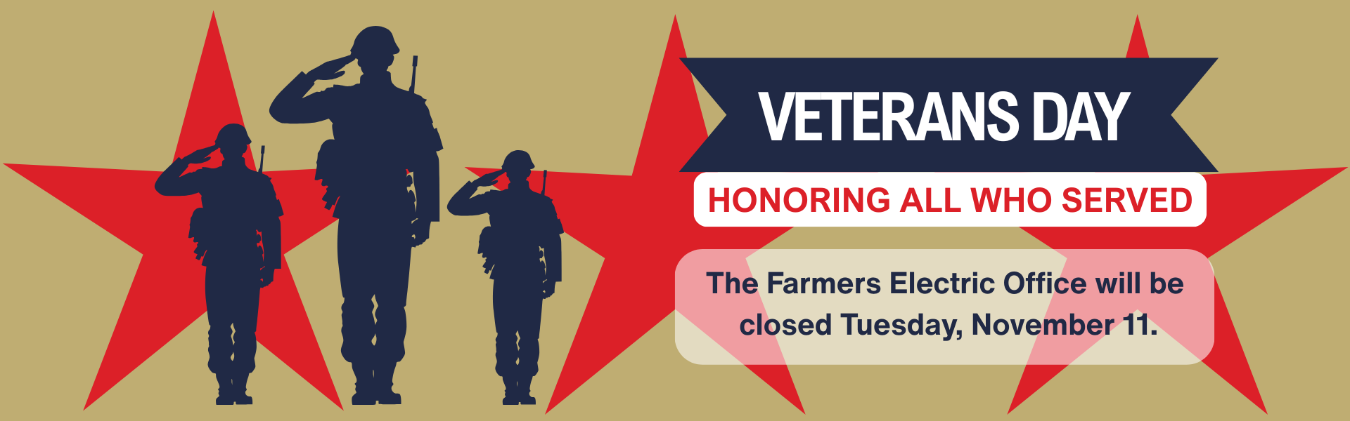 Veteran's Day - office closed