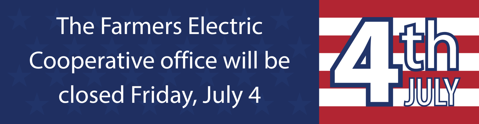 Office closed July 4